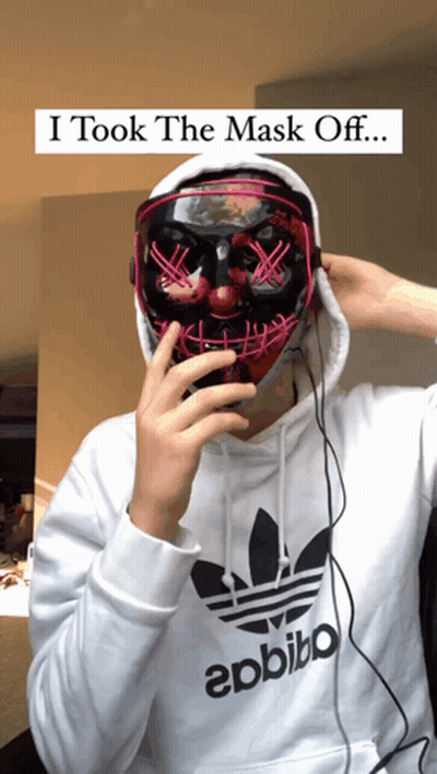 A Person Wearing A Hoodie That Says Epbibo On It GIF