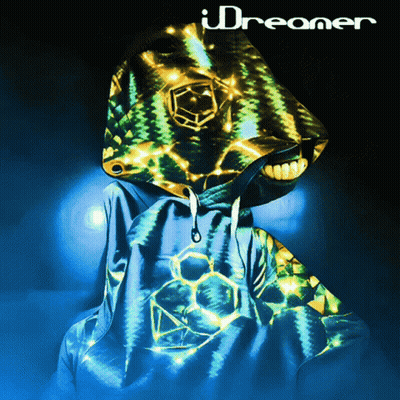 A Person Wearing A Hoodie That Says Idreamer On The Bottom GIF