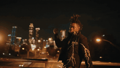 A Person Wearing A Jacket With The Word Daft On The Front GIF