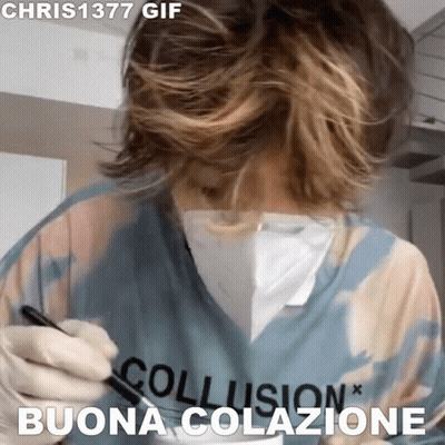 A Person Wearing A Mask And A Shirt That Says Collision GIF