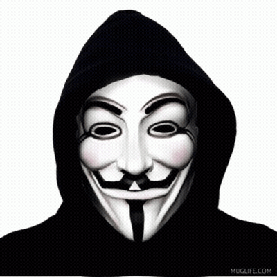 A Person Wearing A Mask With A Mustache And The Words Yes Above It GIF