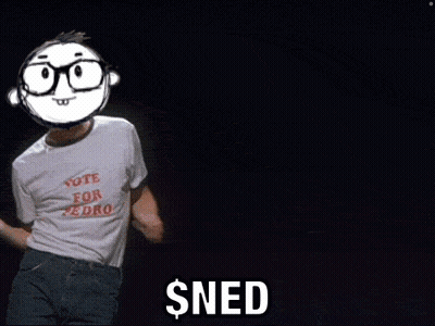 A Person Wearing A White Shirt That Says Vote For Pedro On It GIF