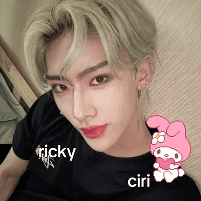 A Person With The Name Ricky On It GIF