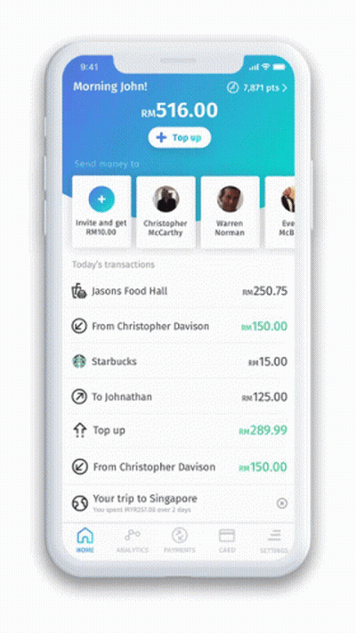 A Phone Displays A Financial App With A Pie Chart Showing The Amount Spent GIF