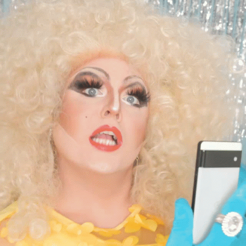 A Phone Screen Shows A Birthday Cake With The Word Snap On It GIF