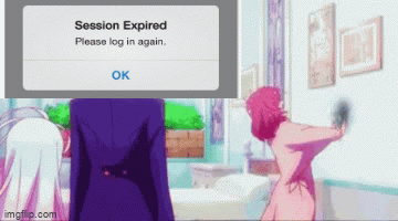 A Phone Screen Shows A Message That Says " Session Expired Please Log In Again " GIF