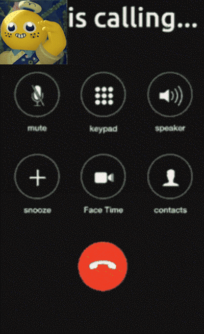 A Phone Screen That Says ' Is Calling ' On The Top GIF