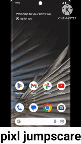 A Phone Screen That Says Welcome To Your New Pixel On It GIF
