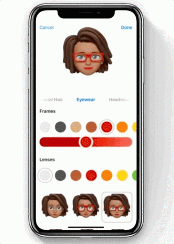 A Phone With A Picture Of A Woman With Glasses On The Screen GIF