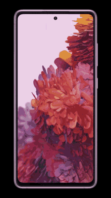 A Phone With A Picture Of Flowers On It GIF