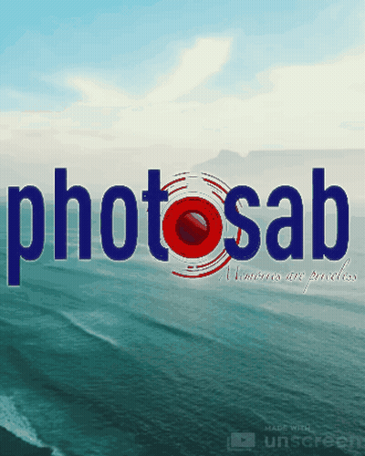 A Photo Of The Ocean With The Words Photosab GIF