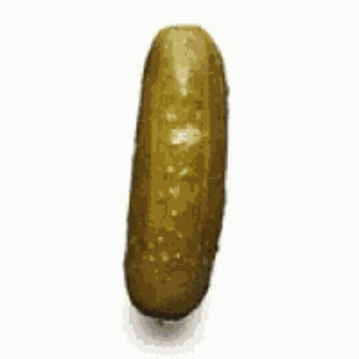 A Pickle Wearing Sunglasses And The Words `` Dill With It '' GIF