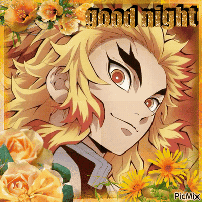 A Picture Of A Anime Character With The Words Good Night GIF