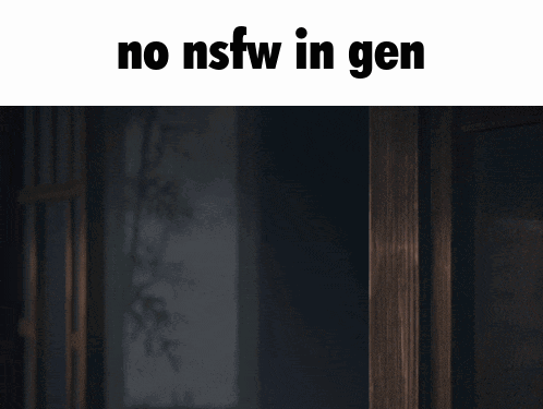 A Picture Of A Anime Character With The Words No Nsfw In Gen GIF