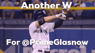 A Picture Of A Baseball Player With The Words Another W For @Primeglasnow On The Bottom GIF