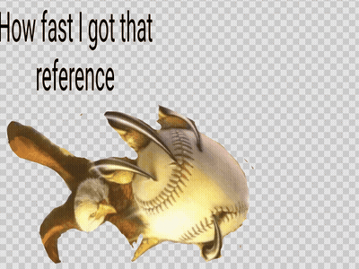 A Picture Of A Baseball With The Words How Fast I Got That Reference Above It GIF