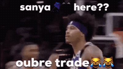 A Picture Of A Basketball Player With The Caption Sanya Here ? GIF