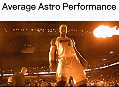 A Picture Of A Basketball Player With The Words Average Astro Performance GIF