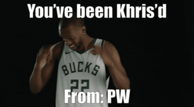 A Picture Of A Basketball Player With The Words You 'Ve Been Khis 'D From Pw Below Him GIF