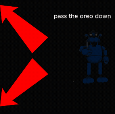 A Picture Of A Bottle Of Johnson 'S Baby Lotion Next To A Picture Of A Blue Robot With A Knife GIF
