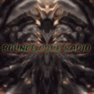 A Picture Of A Bounce Core Radio Logo With A Kaleidoscope Effect GIF