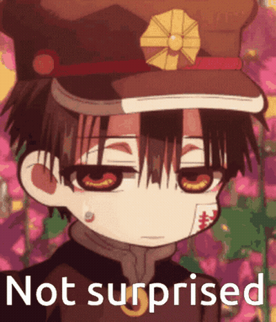 A Picture Of A Boy In A Hat With The Words Not Surprised On The Bottom GIF