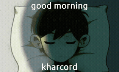 A Picture Of A Boy Sleeping With The Words Good Morning Kharcord GIF