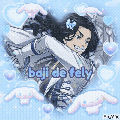 A Picture Of A Boy With A Butterfly In His Hair And The Words Baju De Fely GIF