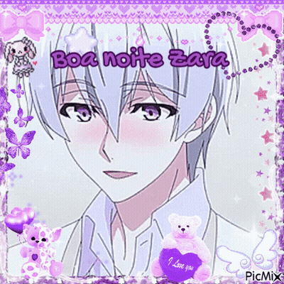 A Picture Of A Boy With The Words Boa Noite Zara Written On It GIF