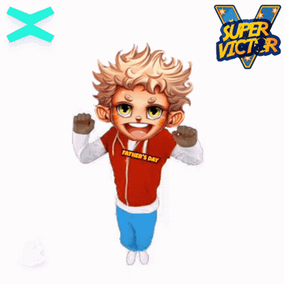 A Picture Of A Boy With The Words Father 'S Day GIF