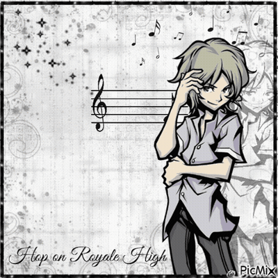 A Picture Of A Boy With The Words " Flop On Royale High " GIF