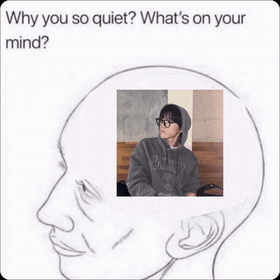 A Picture Of A Boy With The Words " I Am Obsessed With " On It GIF