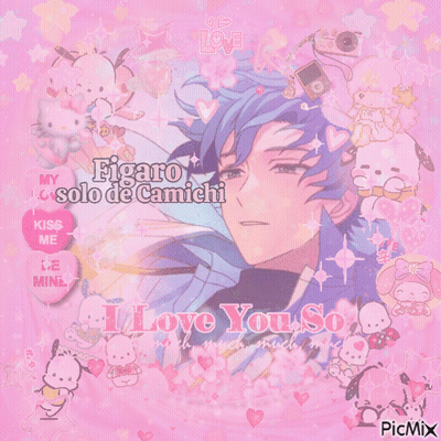 A Picture Of A Boy With The Words I Love You So GIF