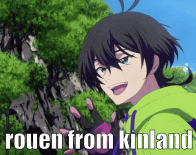 A Picture Of A Boy With The Words Rouen From Kinland GIF