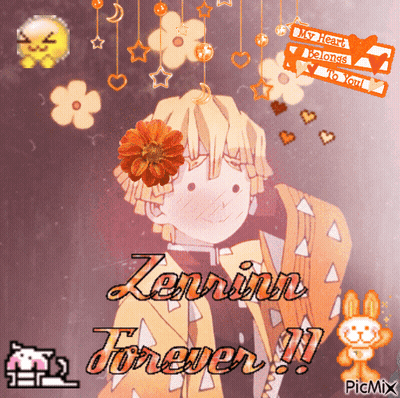 A Picture Of A Boy With The Words Zenrin Forever GIF