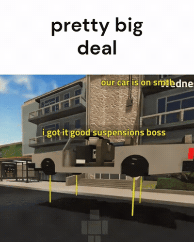 A Picture Of A Building With The Words Pretty Big Deal On It GIF