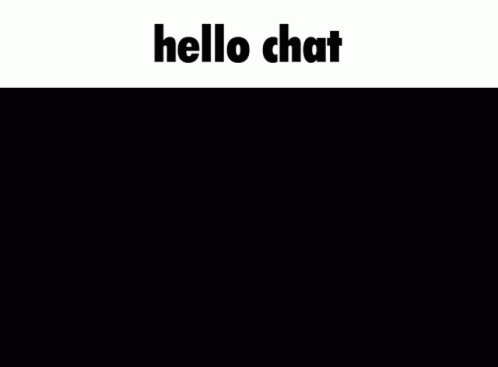 A Picture Of A Capybara With The Words Hello Chat On It GIF