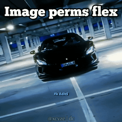 A Picture Of A Car In A Parking Garage With The Words Image Permits Flex GIF