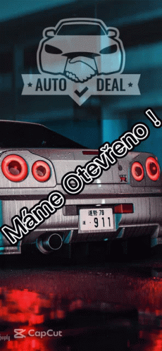 A Picture Of A Car With The Words Auto Deal On It GIF
