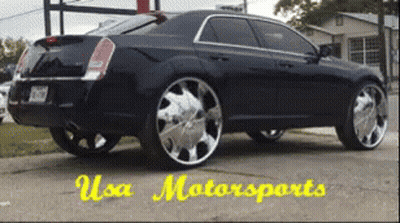 A Picture Of A Car With Usa Motorsports Written On The Bottom GIF