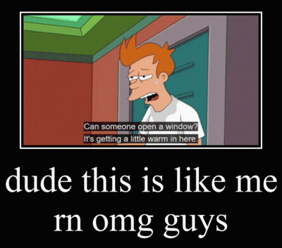 A Picture Of A Cartoon Character Asking If Someone Can Open A Window GIF