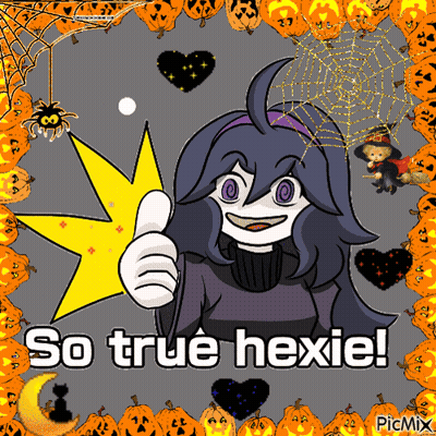 A Picture Of A Cartoon Character Giving A Thumbs Up With The Words So True Hexie GIF