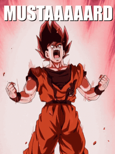 A Picture Of A Cartoon Character With Mustaaard Written On The Top GIF