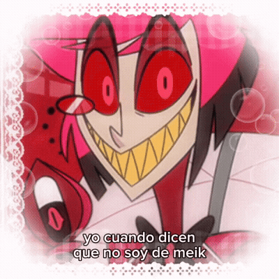 A Picture Of A Cartoon Character With Red Eyes And The Words Yo Cuando Dicen Que No Soy De Meik Below It GIF