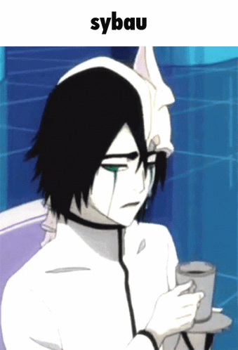 A Picture Of A Cartoon Character With Sybau Written Above Him GIF