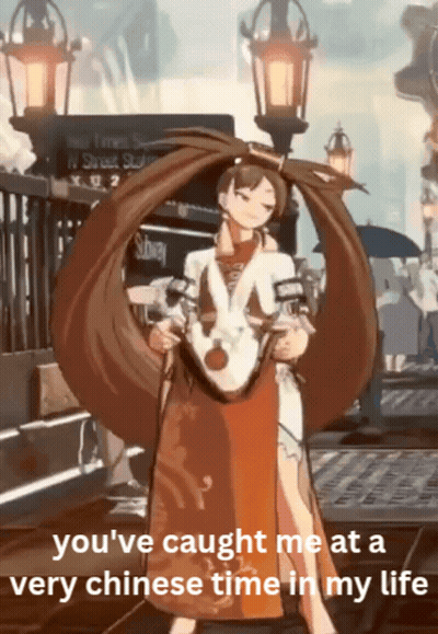 A Picture Of A Cartoon Character With The Caption You 'Ve Caught Me At A Very Chinese Time In My Life On It GIF