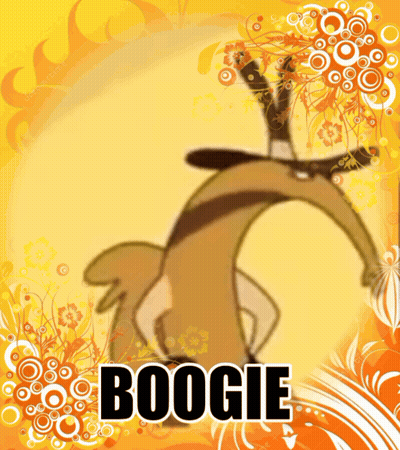 A Picture Of A Cartoon Character With The Name Boogie On The Bottom GIF