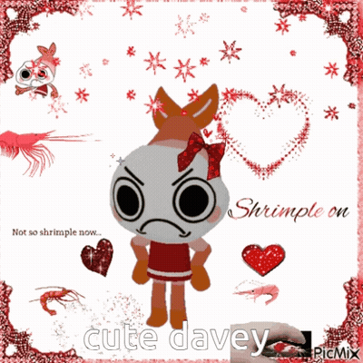 A Picture Of A Cartoon Character With The Name Cute Davey On The Bottom GIF