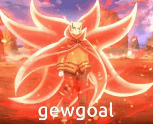 A Picture Of A Cartoon Character With The Word Gew Goal Written On It GIF