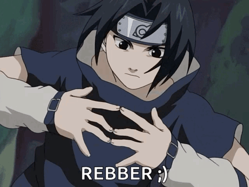 A Picture Of A Cartoon Character With The Word Rebber On The Bottom GIF